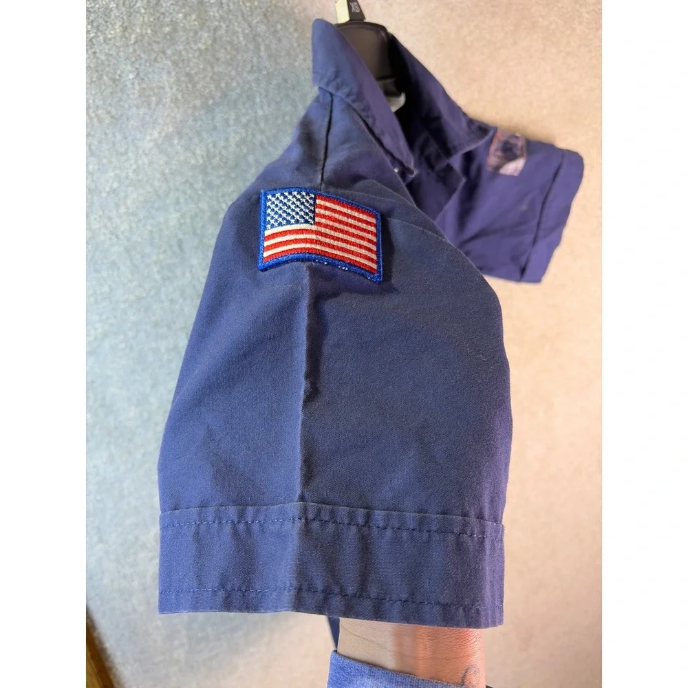Boy Scouts of America Youth Medium Official Uniform‎ Shirt Short Sleeve Blue